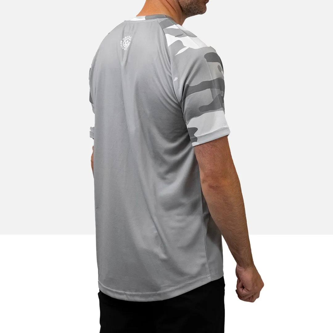 Arctic Camo Short Sleeve MTB Jersey (Sleeves Only Design)