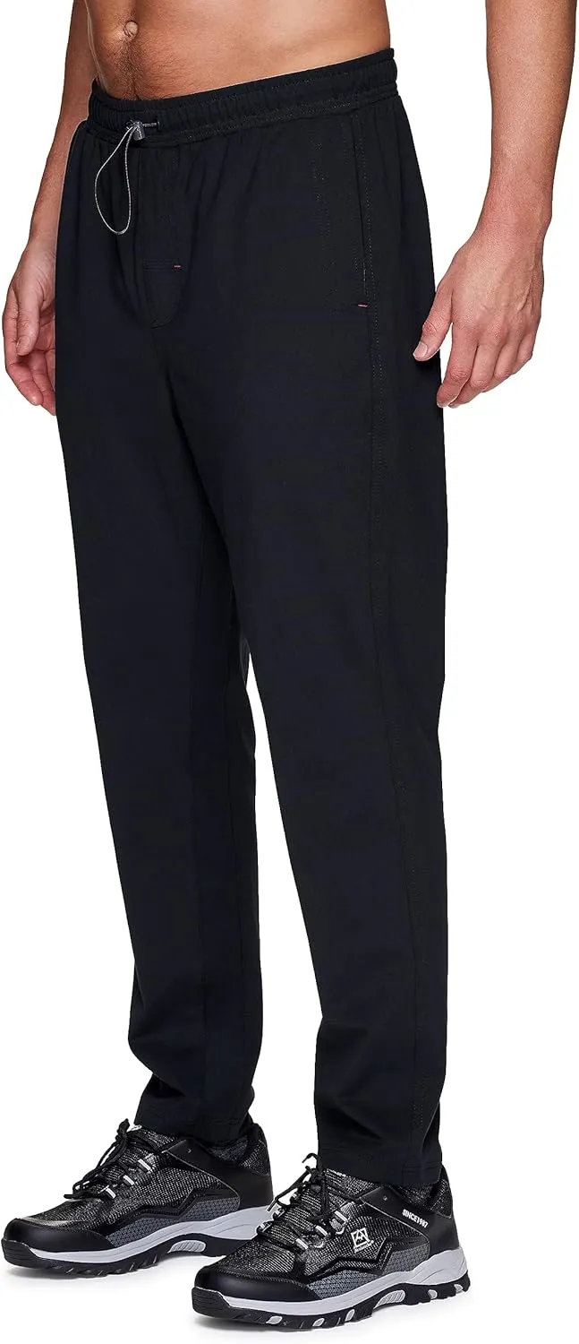 Avalanche Men's Lightweight Jersey Pant with Pockets Quick Dry Ultra Soft Straight Leg Pants for Hiking Workouts Casual Wear