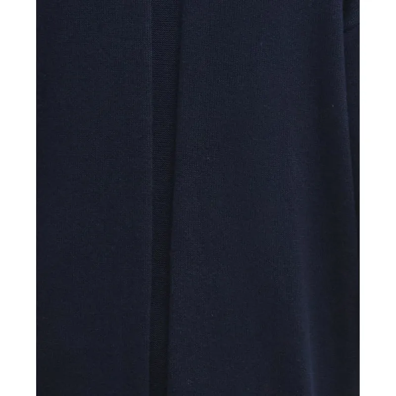 Barbour Cassandra Knitted Cotton Cashmere Ladies Roll Neck Dress - Navy