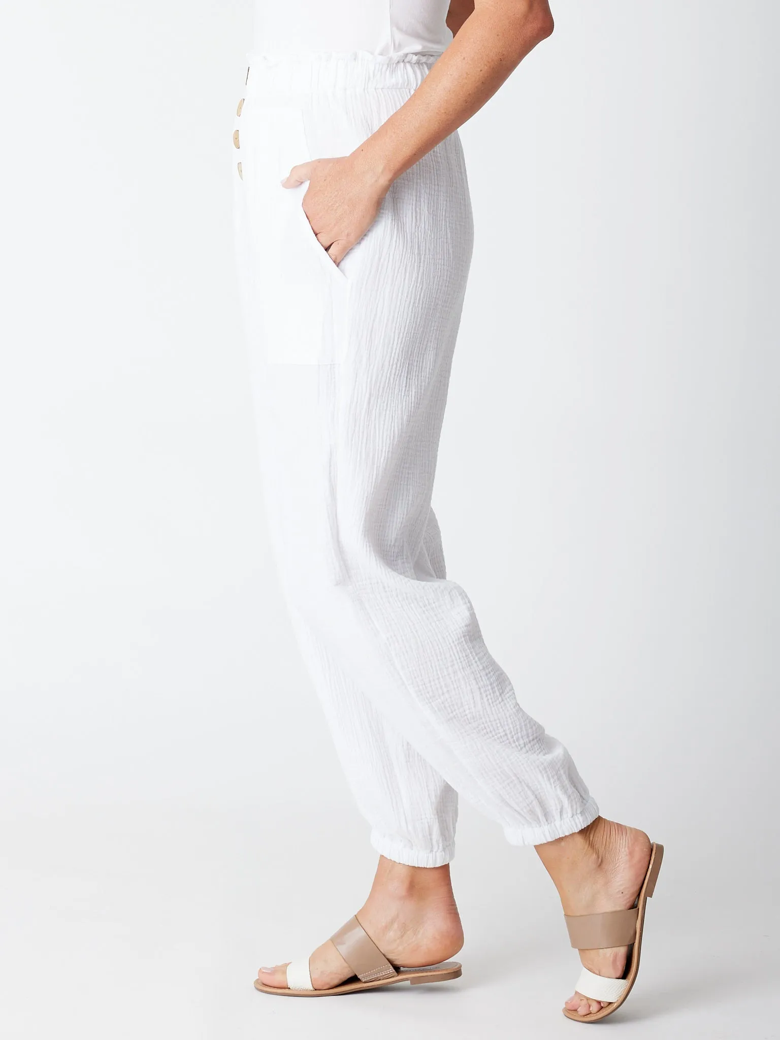 Bonded Pant - White - 30517