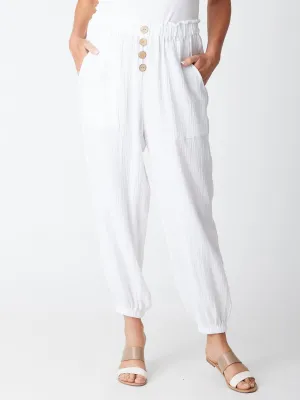 Bonded Pant - White - 30517