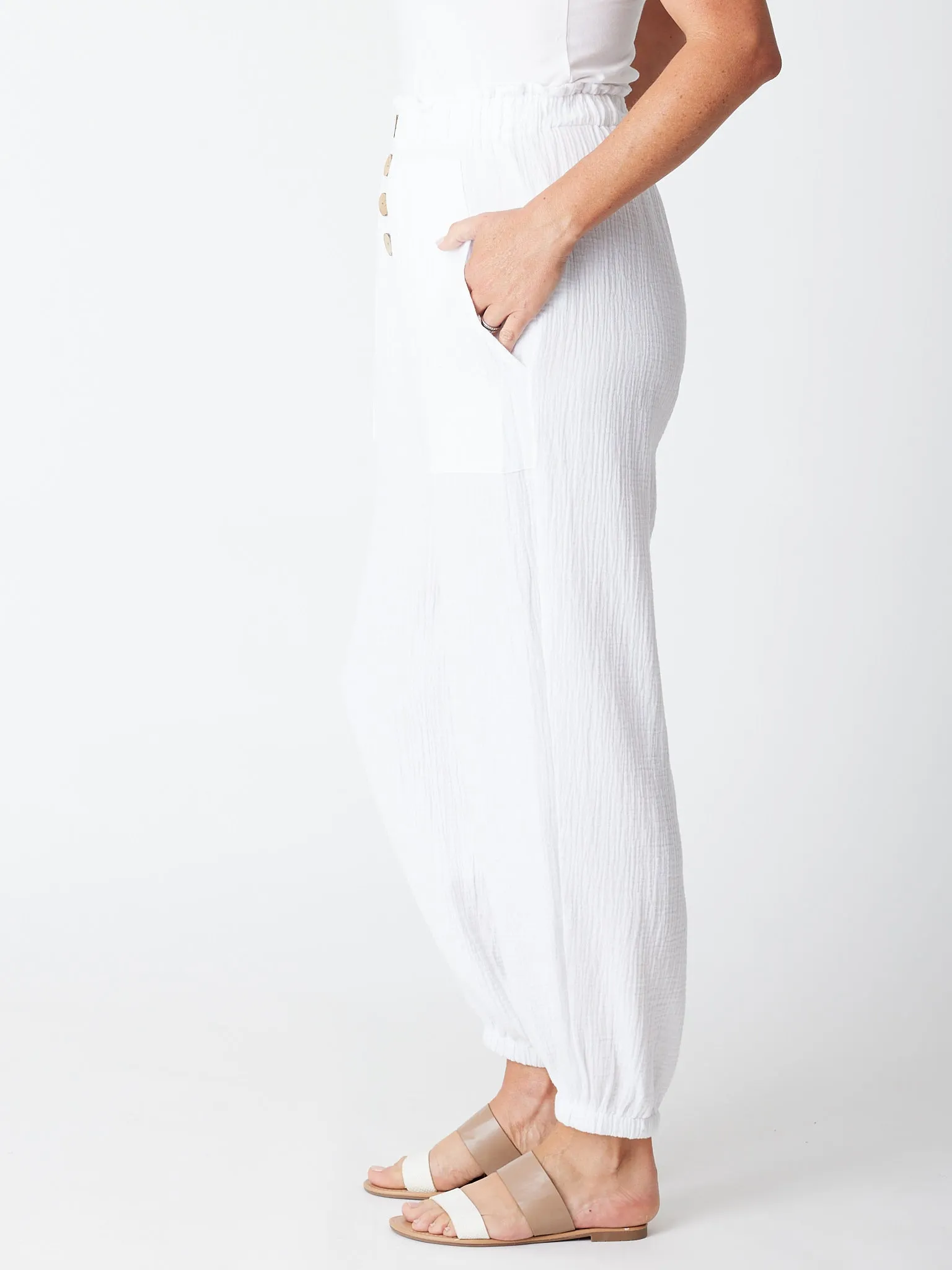 Bonded Pant - White - 30517