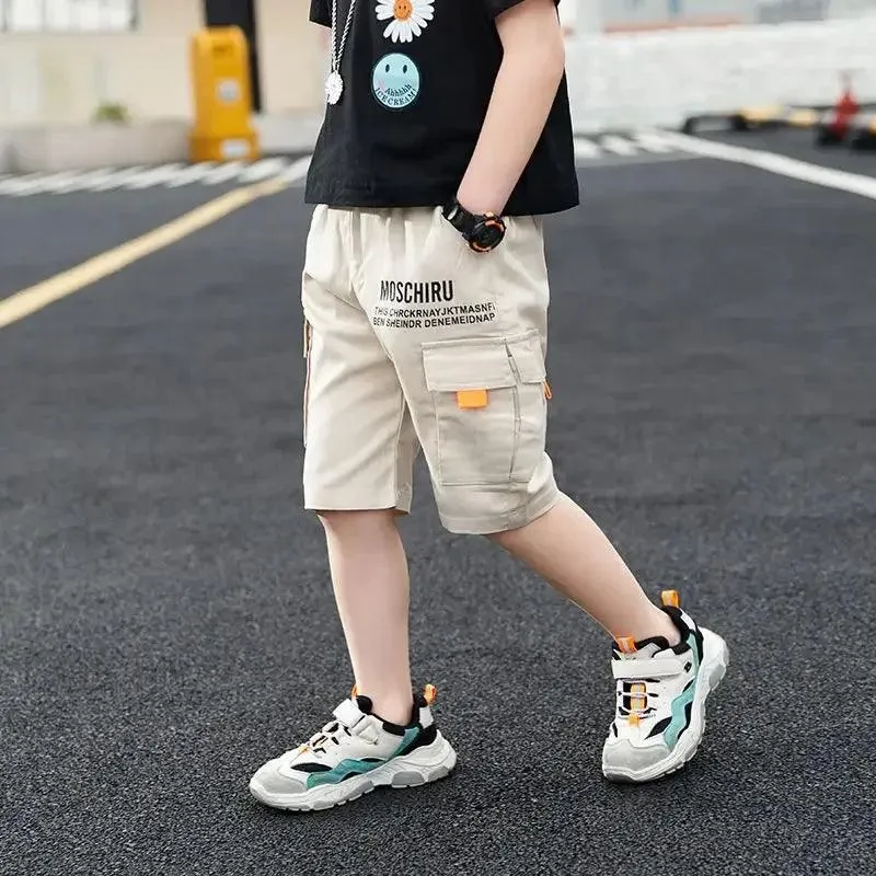 Boys Shorts Casual Solid Colors Elastic