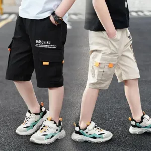 Boys Shorts Casual Solid Colors Elastic