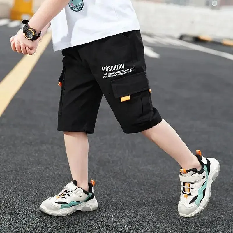 Boys Shorts Casual Solid Colors Elastic