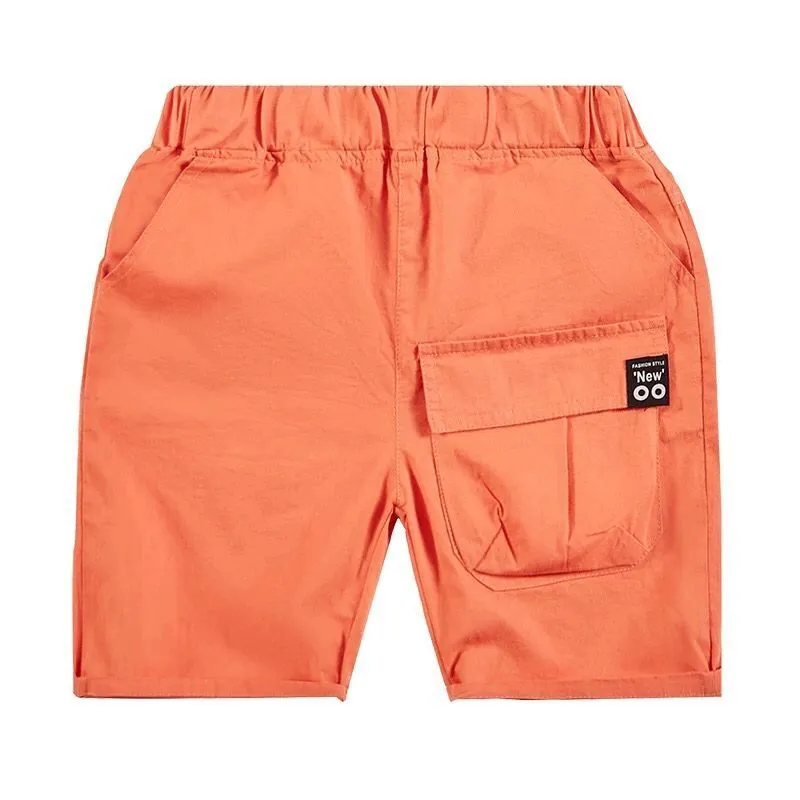 Boys' Summer Pants Five-point Pants Thin Children's Overalls Shorts Korean Baby Casual Trendy Pants