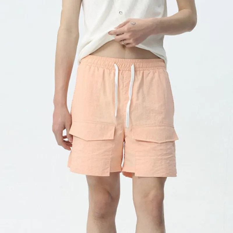 Casual Big Pockets Loose Shorts