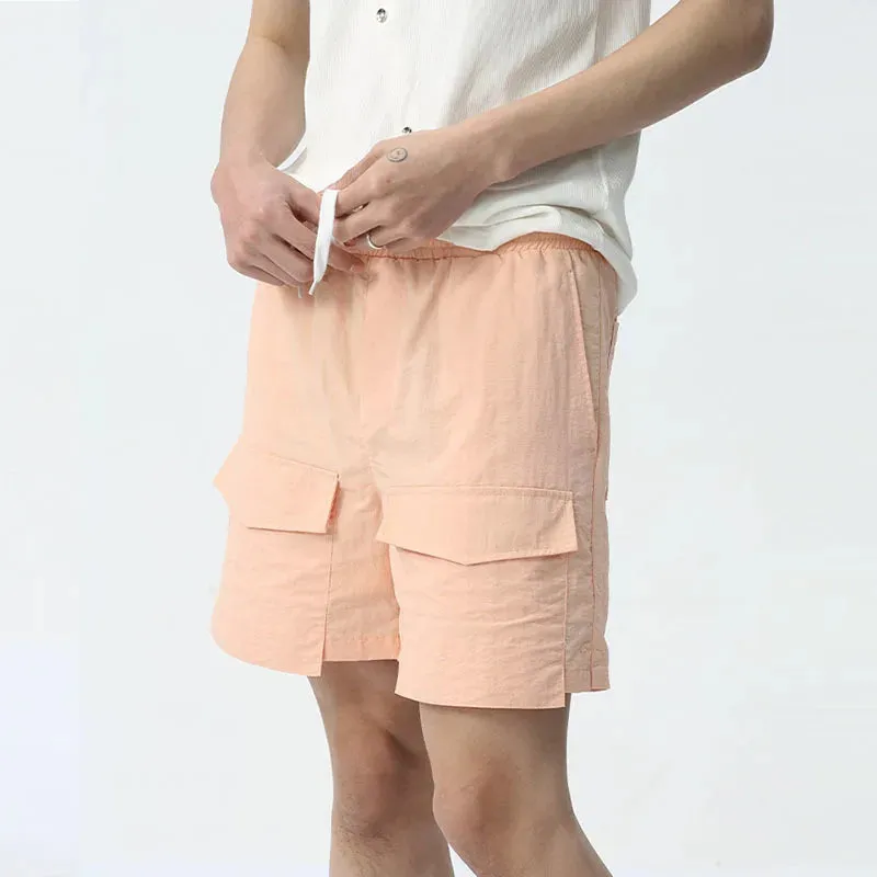 Casual Big Pockets Loose Shorts