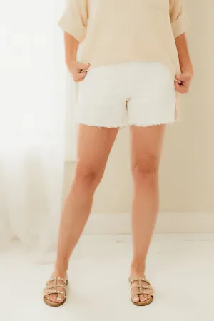 Casual Washed Denim Shorts