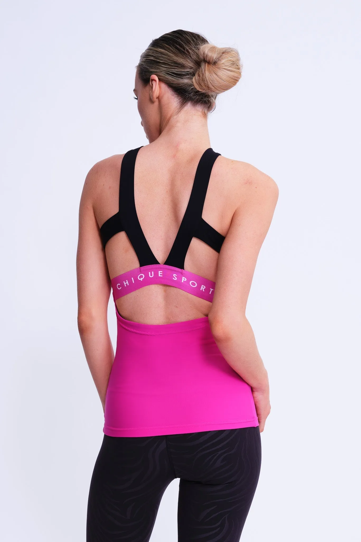 Empower Tank Top in Fuchsia