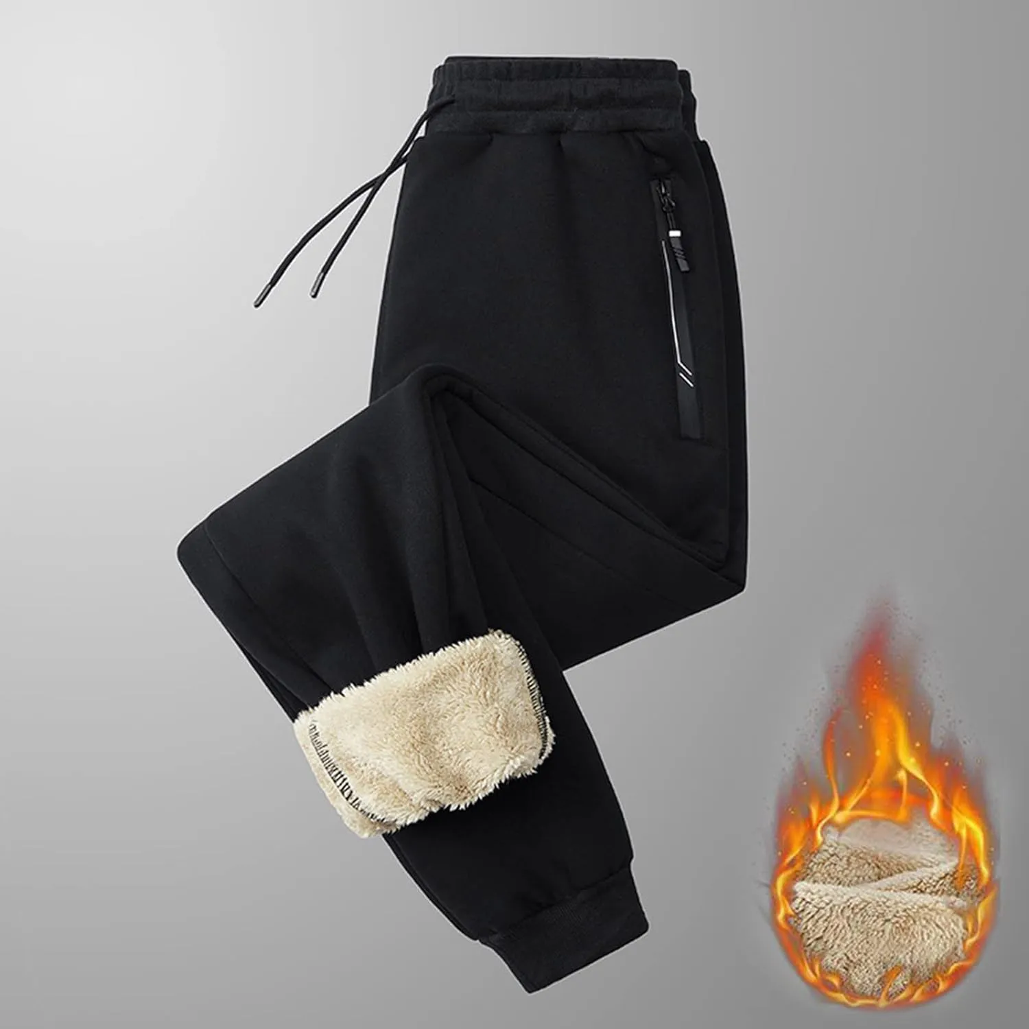 Fleece Leggings for Women Plus Trousers Solid Outdoor Pants Winter Warm Hiking Pants Lined Leggings