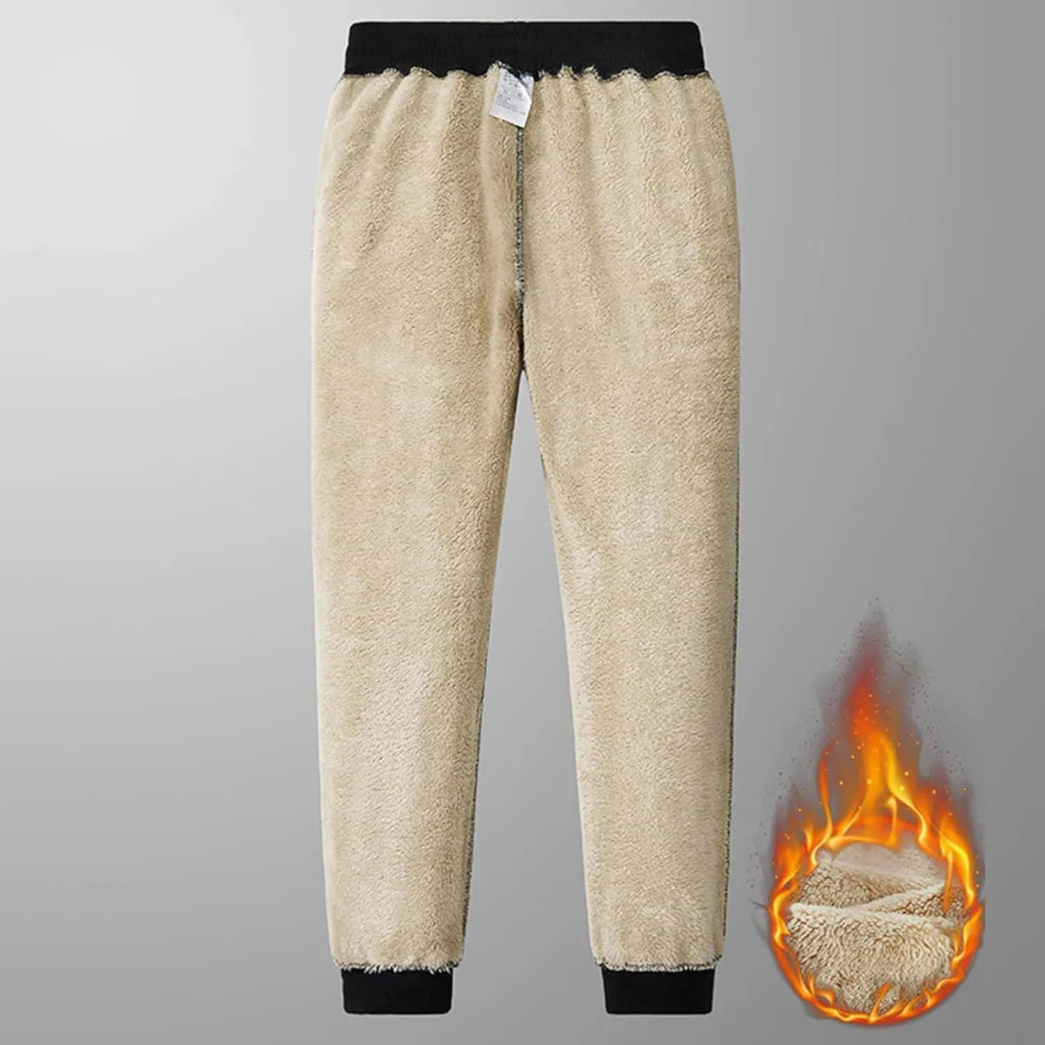 Fleece Leggings for Women Plus Trousers Solid Outdoor Pants Winter Warm Hiking Pants Lined Leggings