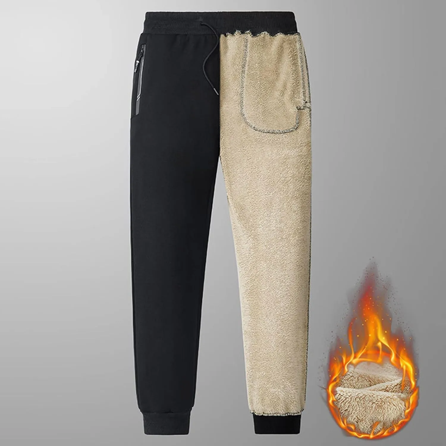 Fleece Leggings for Women Plus Trousers Solid Outdoor Pants Winter Warm Hiking Pants Lined Leggings