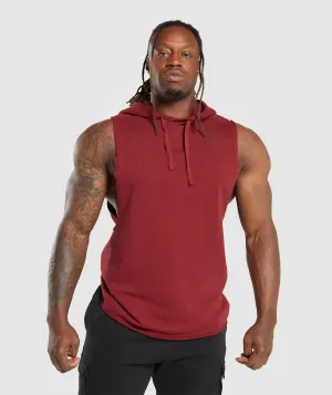Gymshark Legacy Drop Arm Hoodie - Washed Red