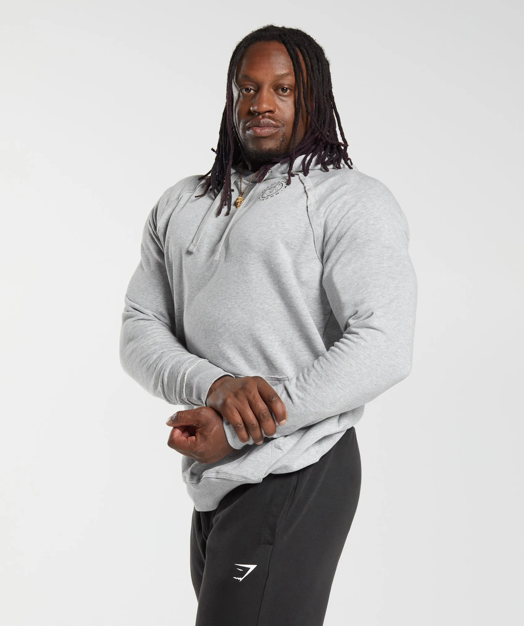 Gymshark Legacy Hoodie - Light Grey Marl
