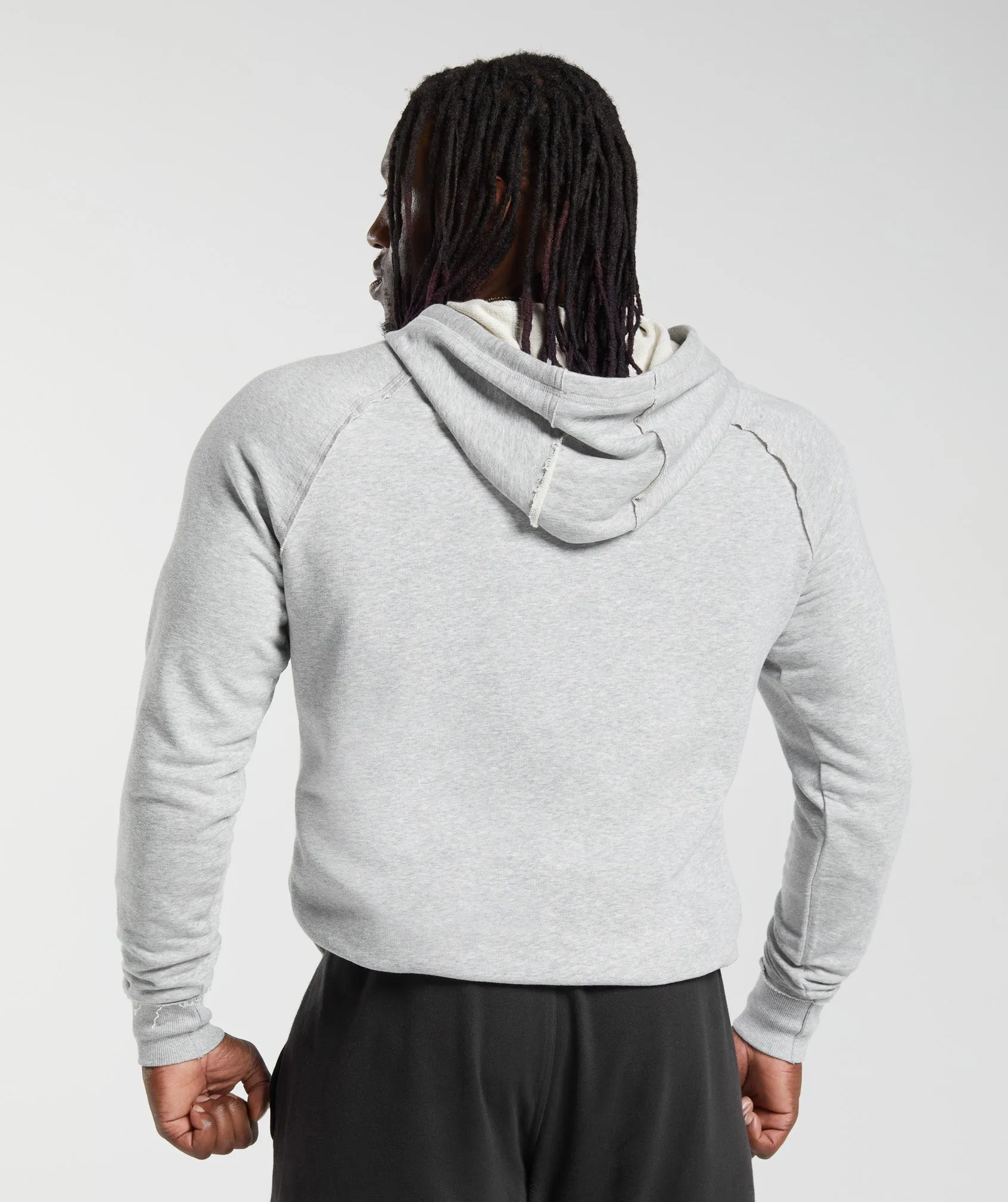 Gymshark Legacy Hoodie - Light Grey Marl