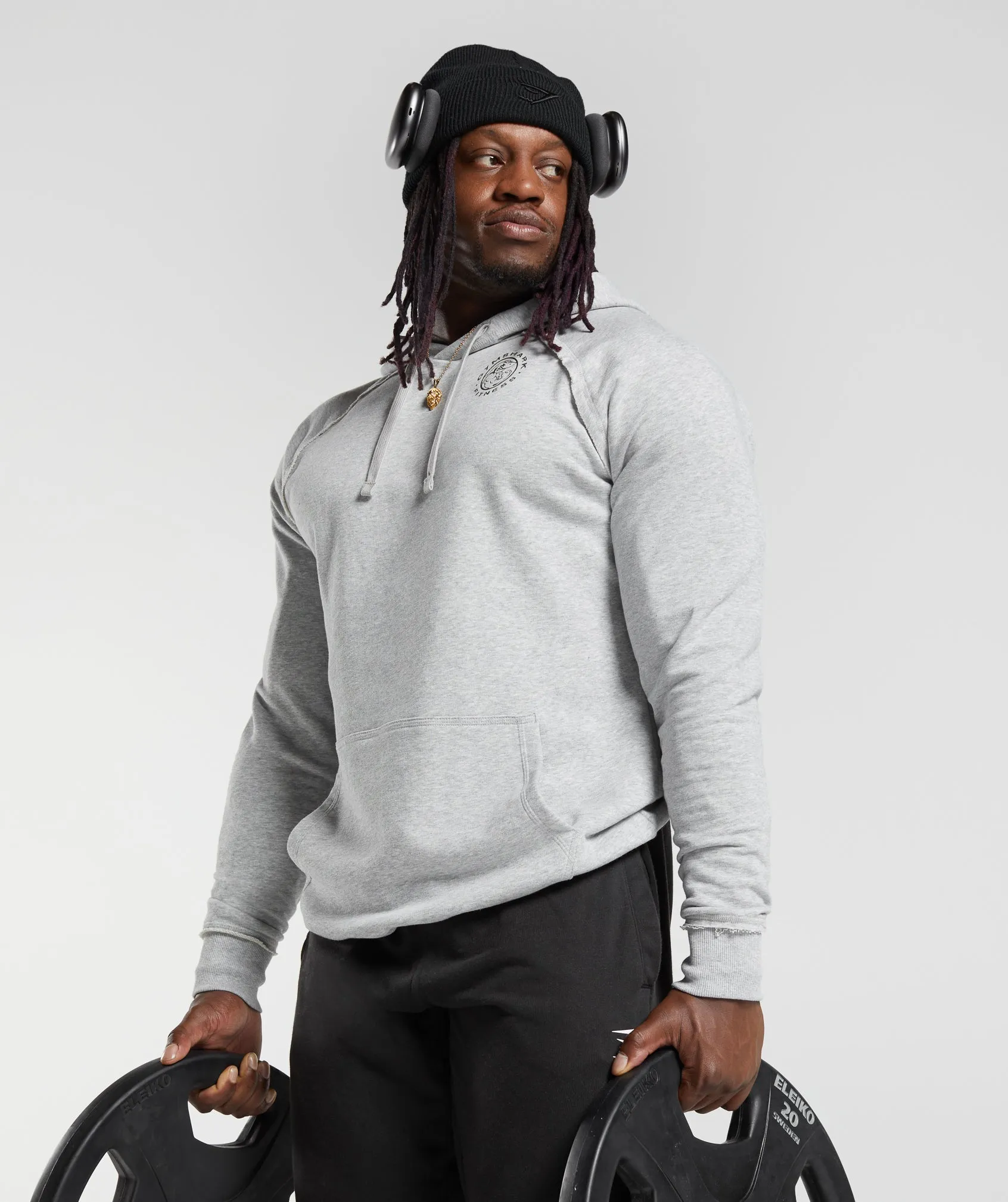 Gymshark Legacy Hoodie - Light Grey Marl