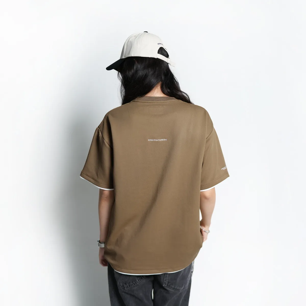 HIGH CULTURED High Arch Triumph Double Layered Tee-1111