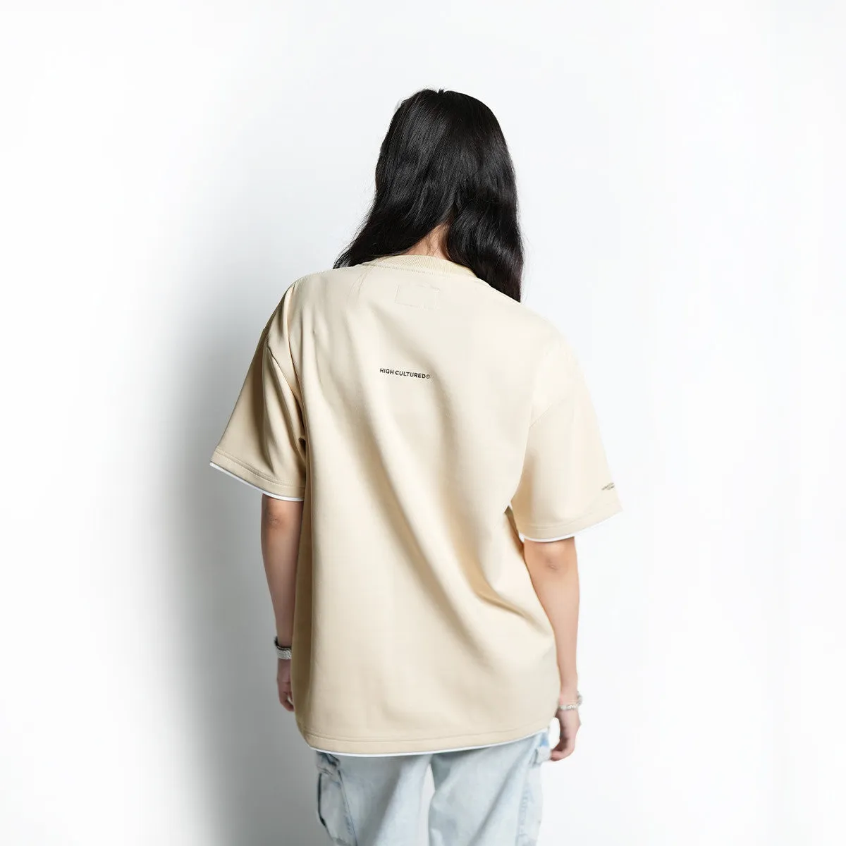 HIGH CULTURED High Arch Triumph Double Layered Tee-1111