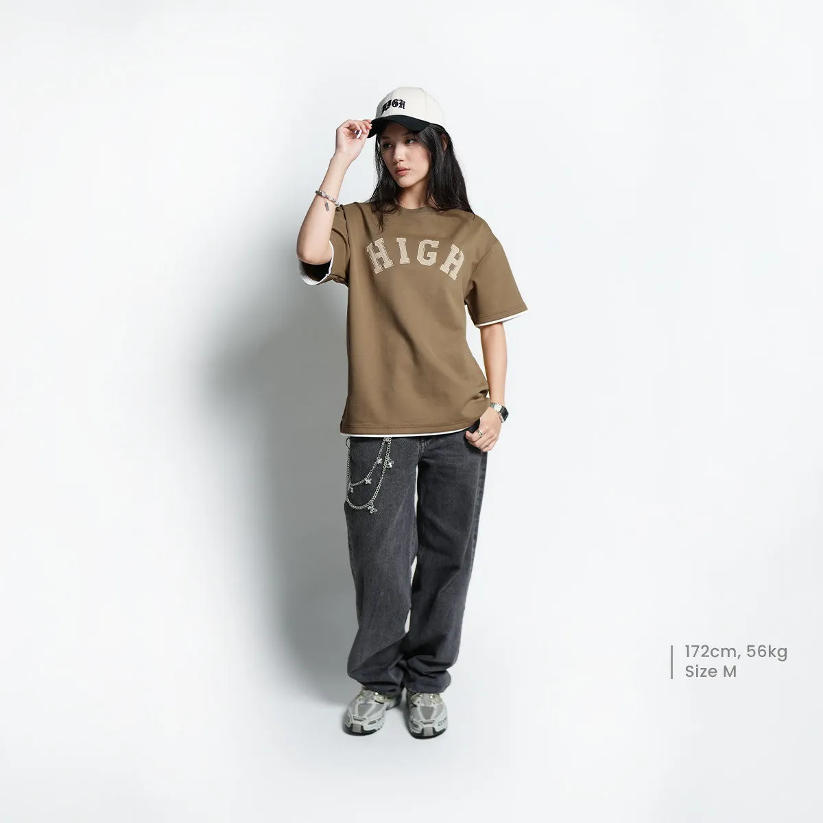 HIGH CULTURED High Arch Triumph Double Layered Tee-1111