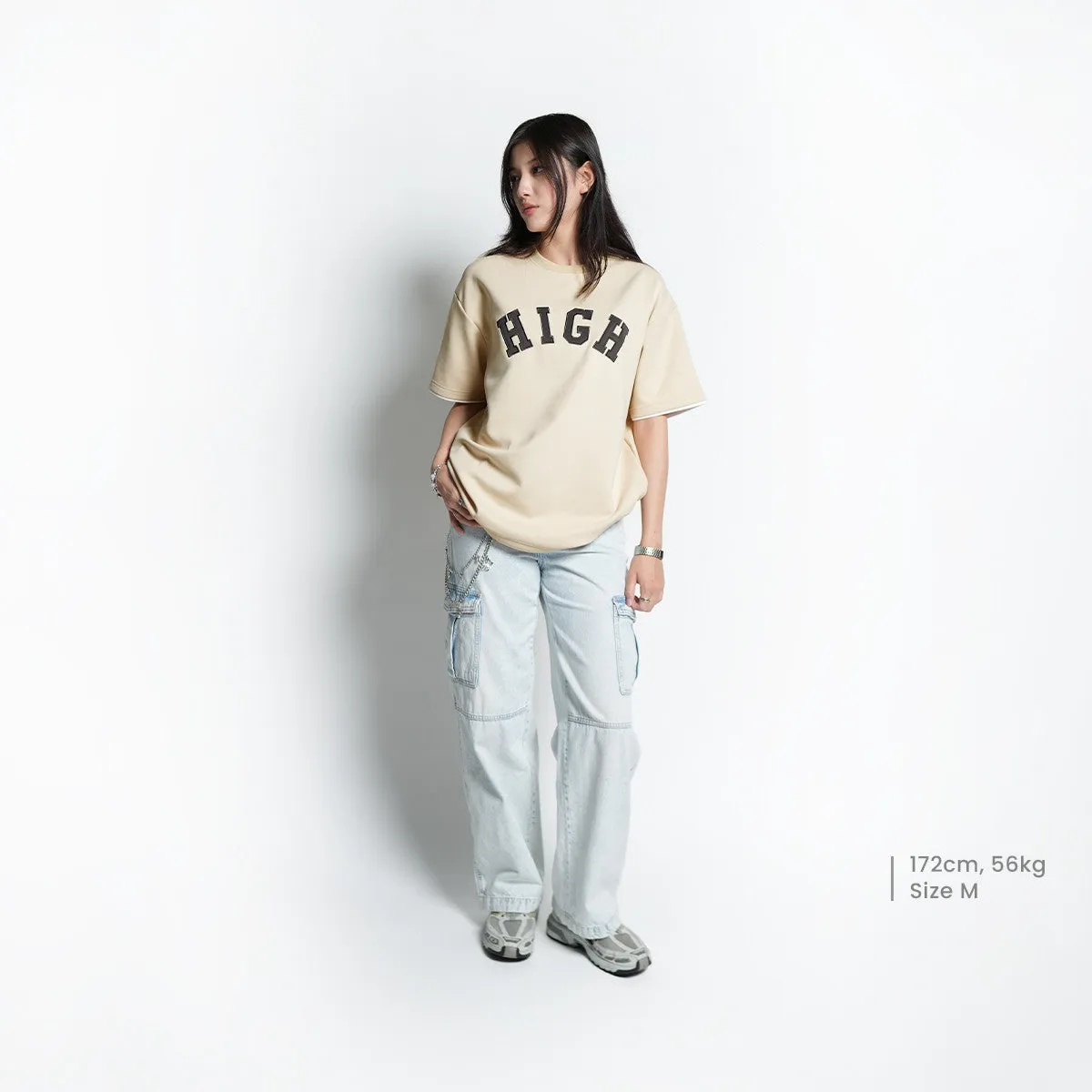 HIGH CULTURED High Arch Triumph Double Layered Tee-1111