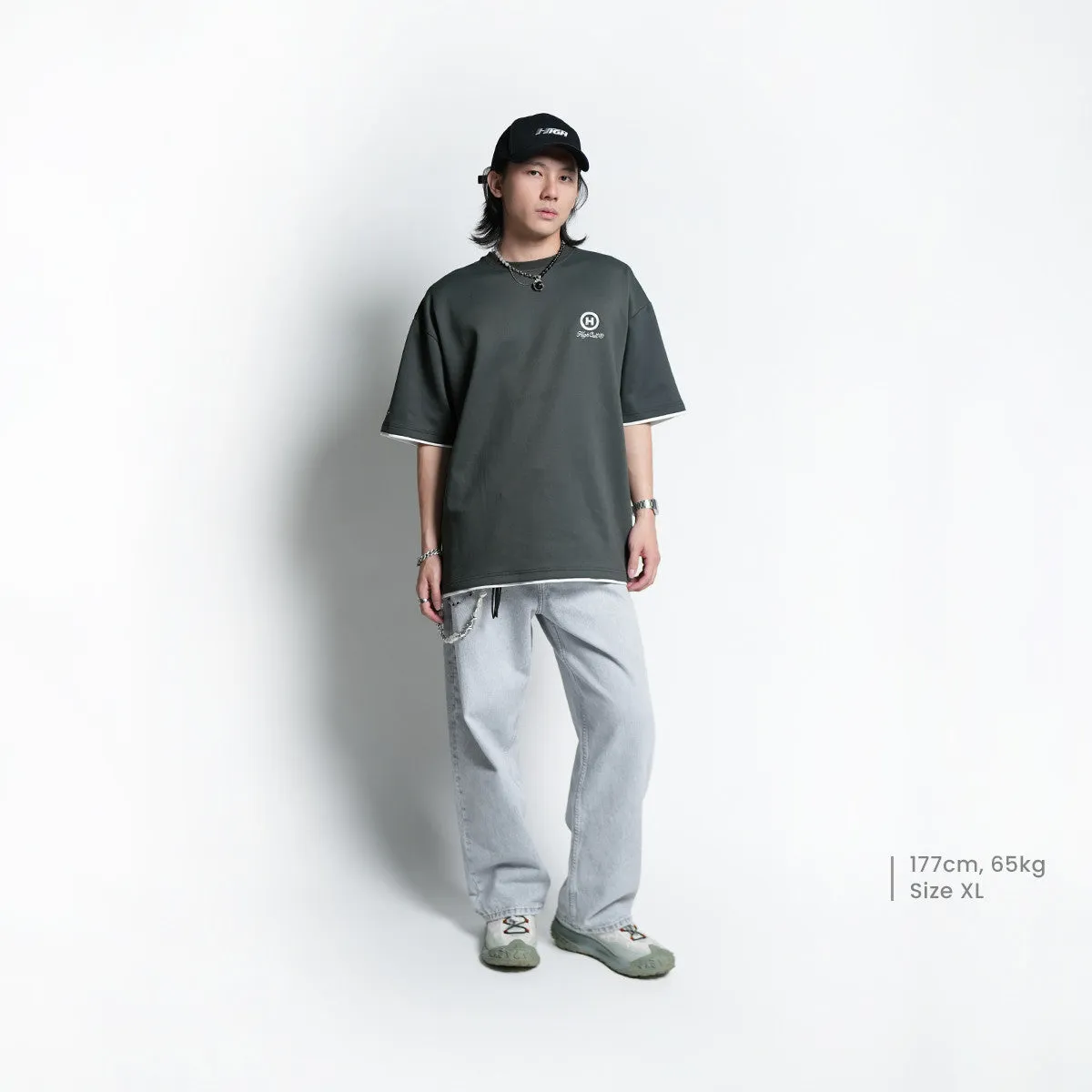 HIGH CULTURED Hyperion Double Layered Tee - 1110