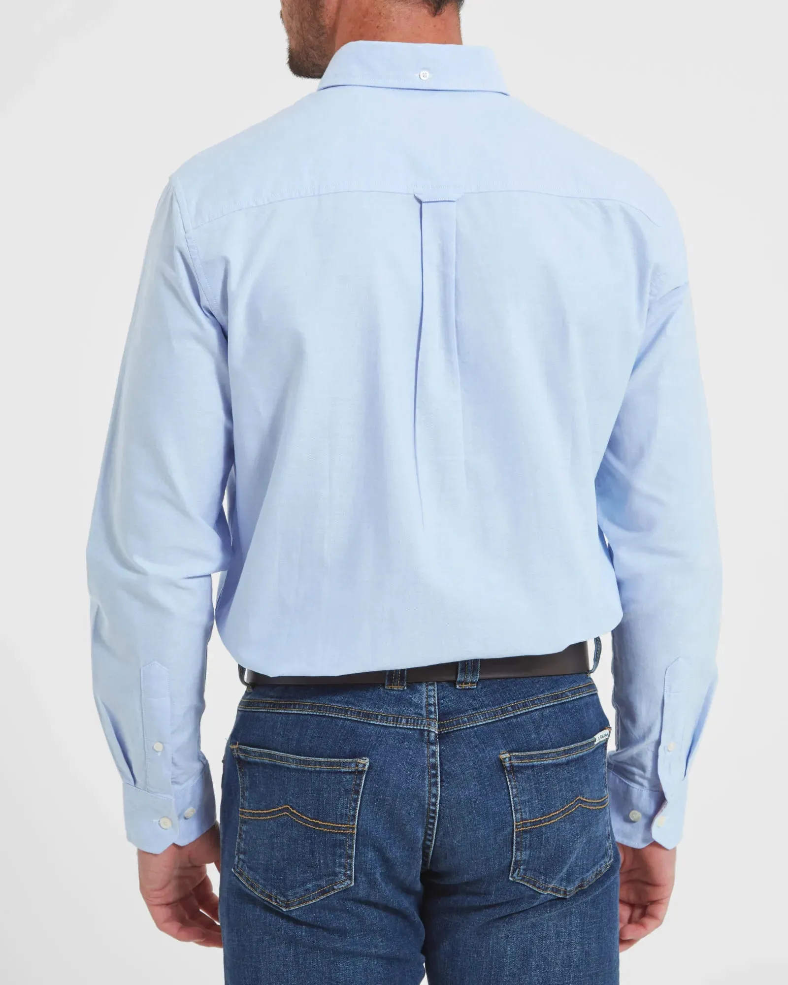 Holt Soft Oxford Tailored Shirt - Light Blue