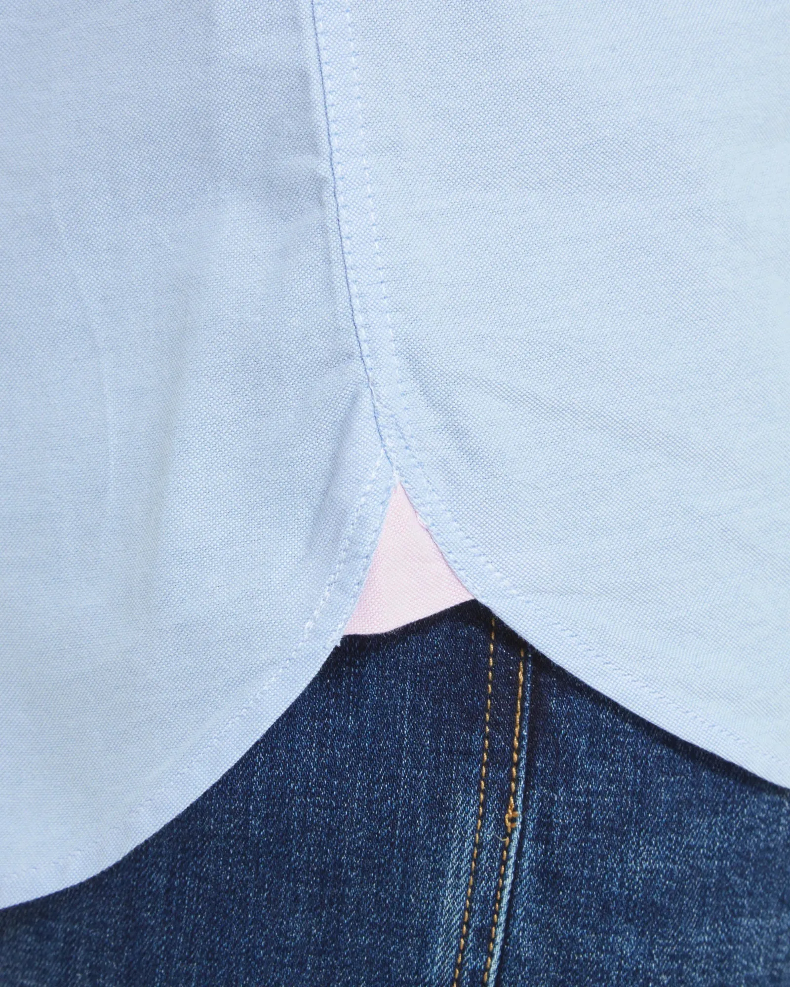 Holt Soft Oxford Tailored Shirt - Light Blue
