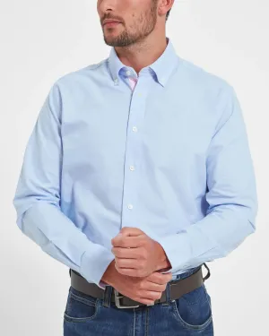 Holt Soft Oxford Tailored Shirt - Light Blue