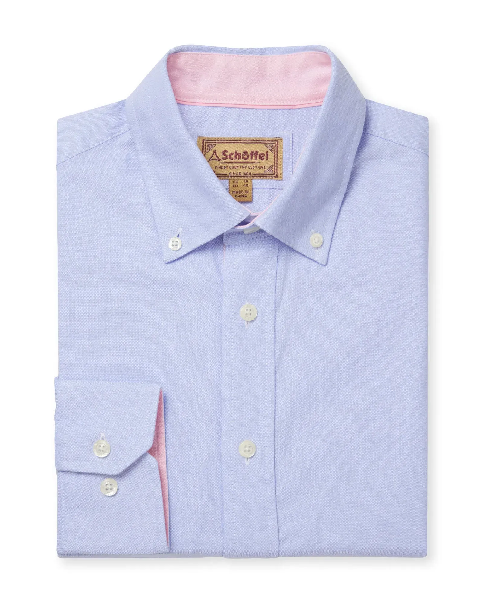 Holt Soft Oxford Tailored Shirt - Light Blue