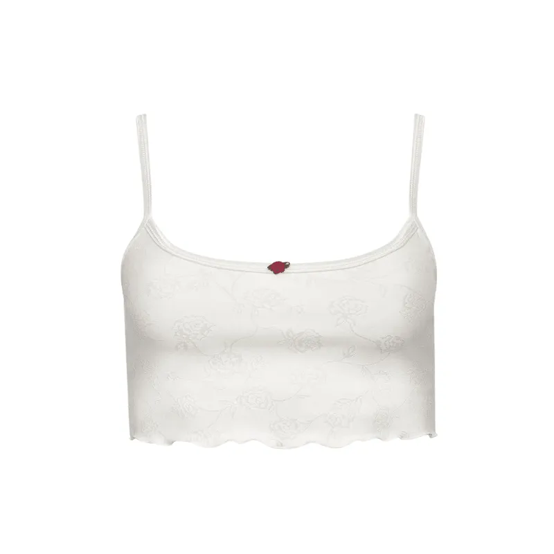 Jacquard Cropped Tank Top  Light Weight and Stylish Fit