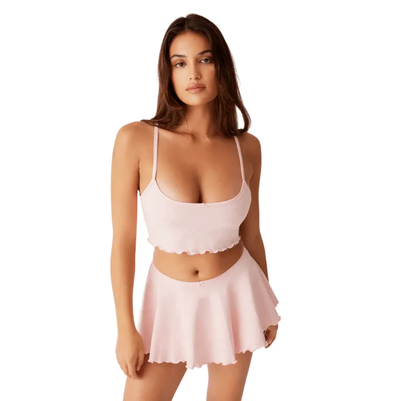 Jacquard Cropped Tank Top  Light Weight and Stylish Fit