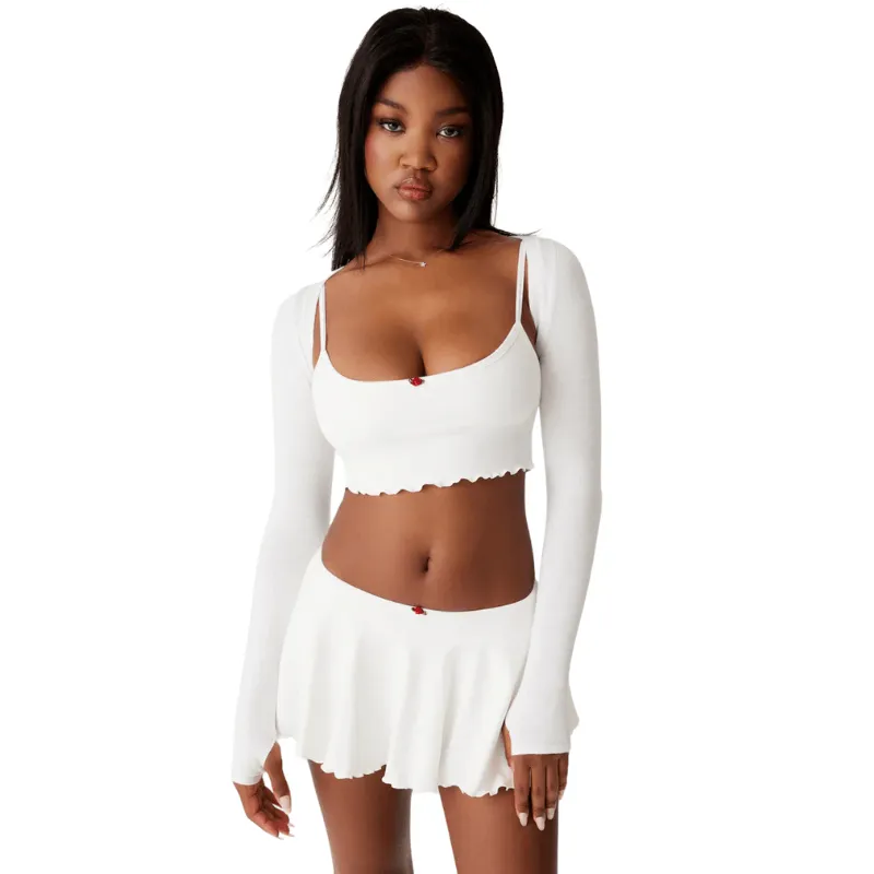 Jacquard Cropped Tank Top  Light Weight and Stylish Fit