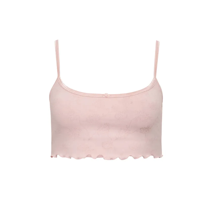 Jacquard Cropped Tank Top  Light Weight and Stylish Fit