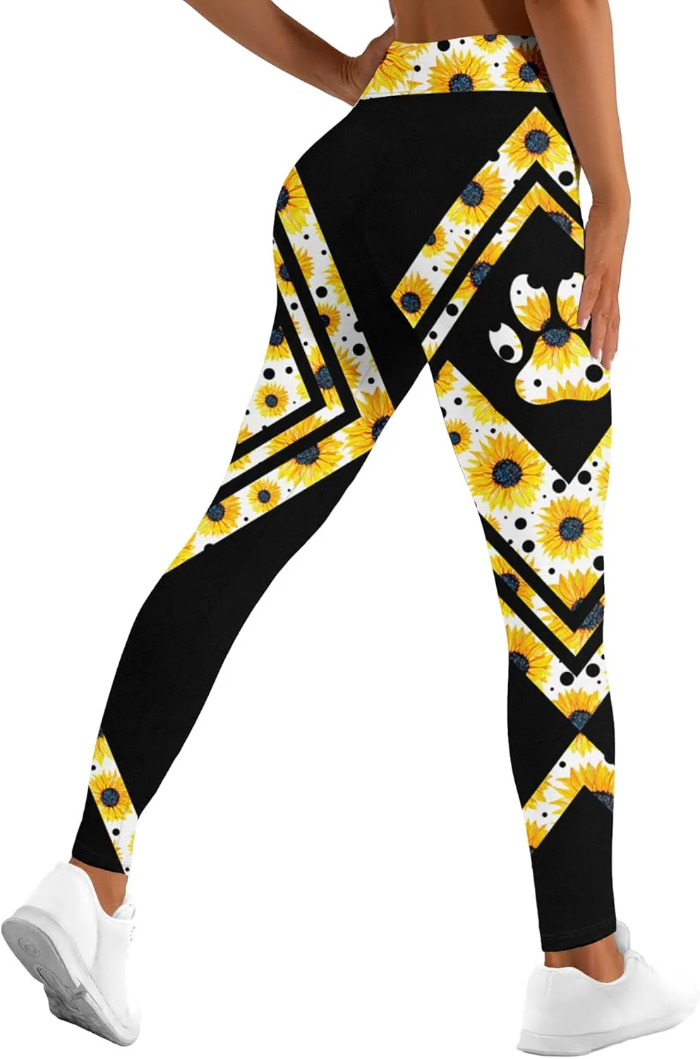 Leggings for Women Funny Gym Printed Womens Yoga Pants Leopard Floral Bee Legging