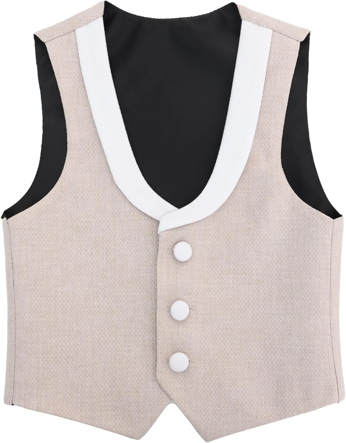 Lilax Boys Formal Suit 4 Piece Vest, Pants and Tie Dresswear Suit Set