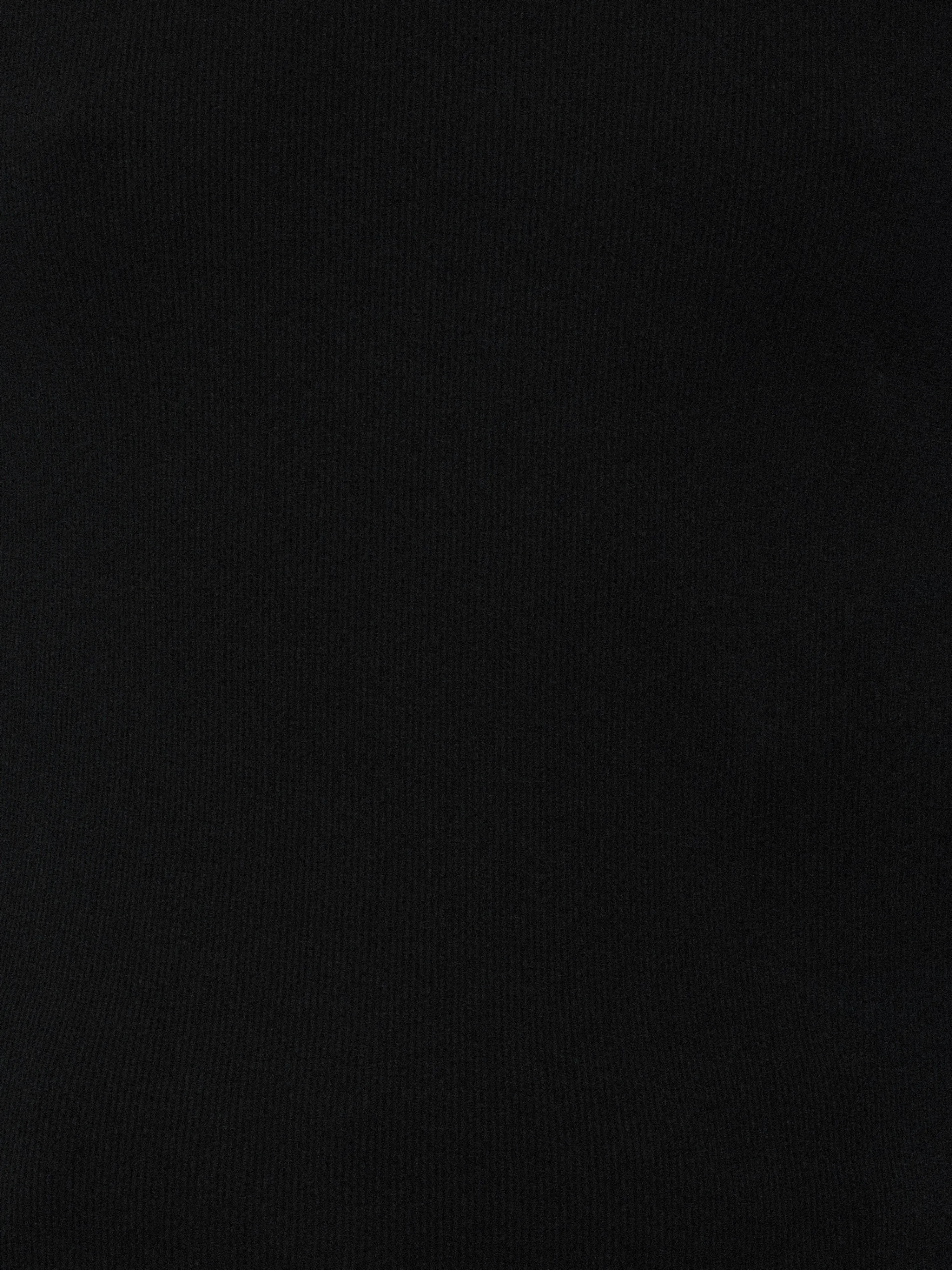 Long Sleeve Fine Cotton Baby Tee | Black