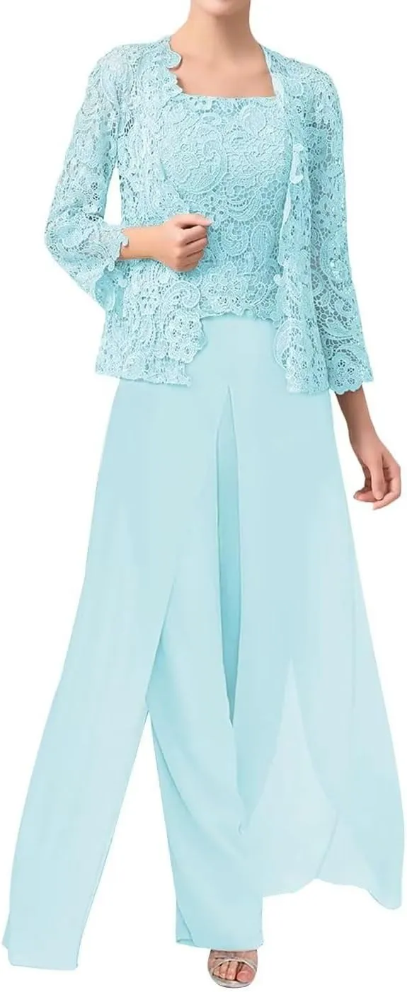 Mother of The Bride Pants Suits Formal Dresses Outfit Set Evening Gowns for Women Mother of The Groom Dresses