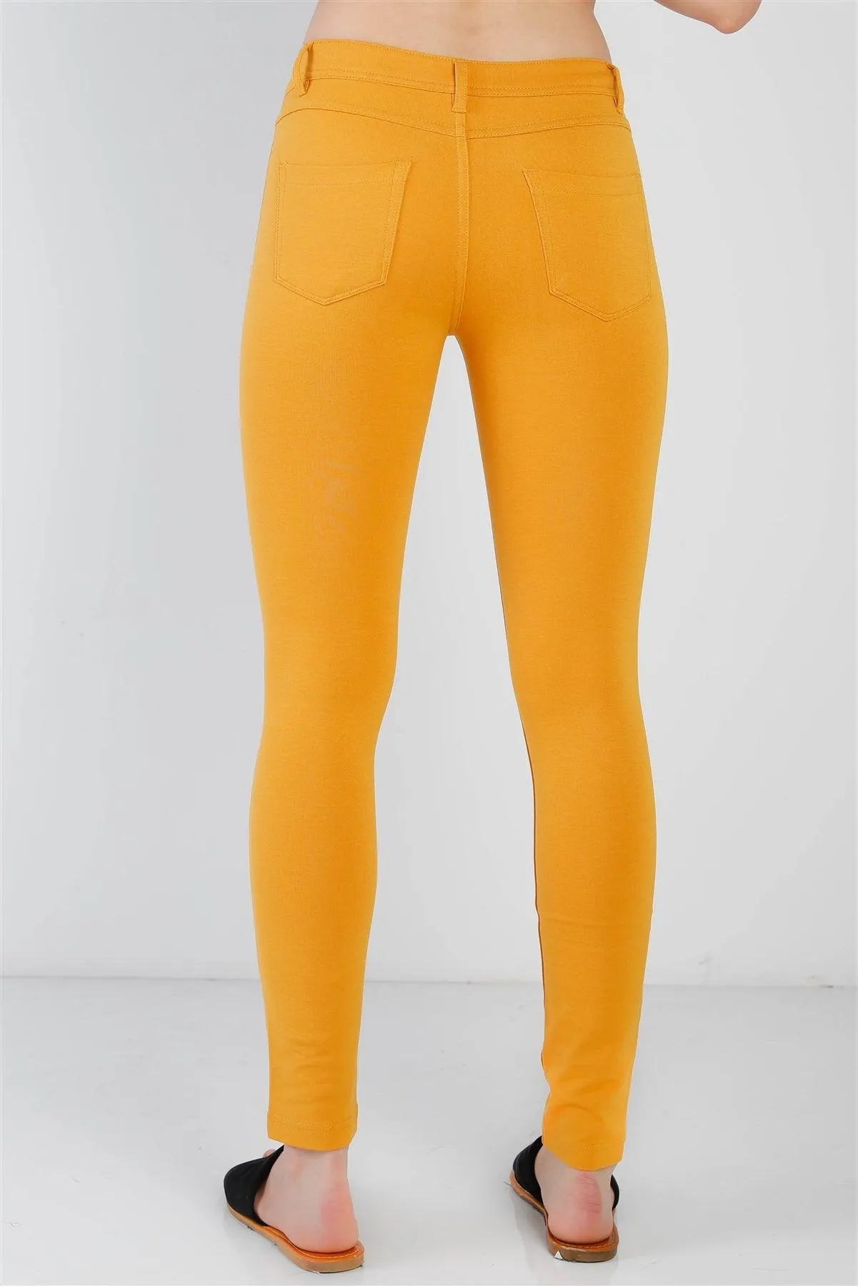 Mustard Mid Rise Skinny Pants /2-2-2
