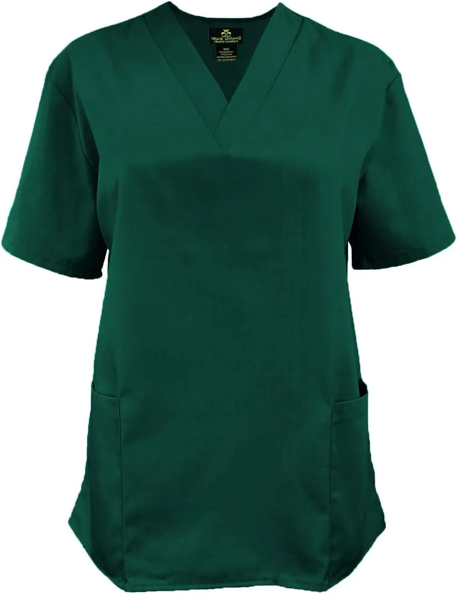 Natural Uniforms Unisex Scrub Set-Top and Pant Set (Standard Workwear Scrub Set)