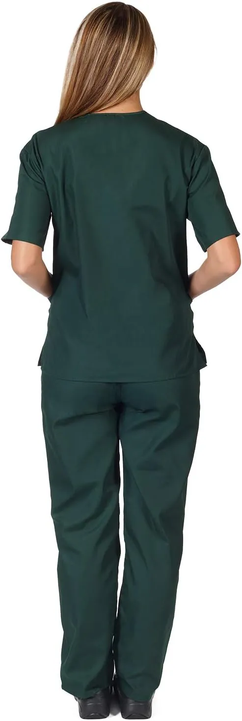 Natural Uniforms Unisex Scrub Set-Top and Pant Set (Standard Workwear Scrub Set)