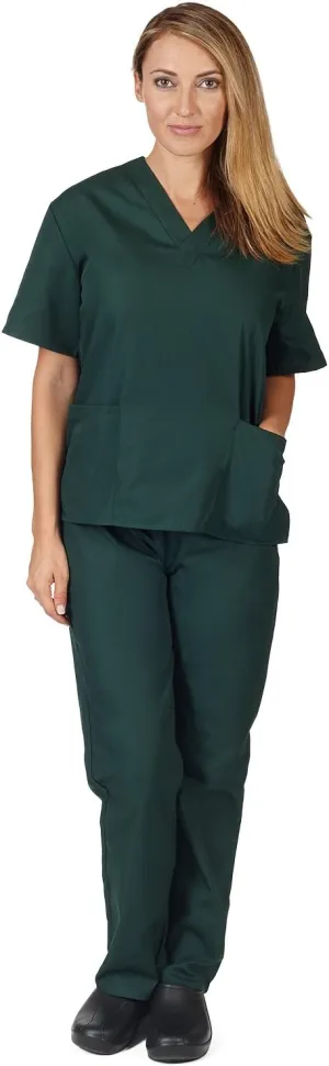 Natural Uniforms Unisex Scrub Set-Top and Pant Set (Standard Workwear Scrub Set)