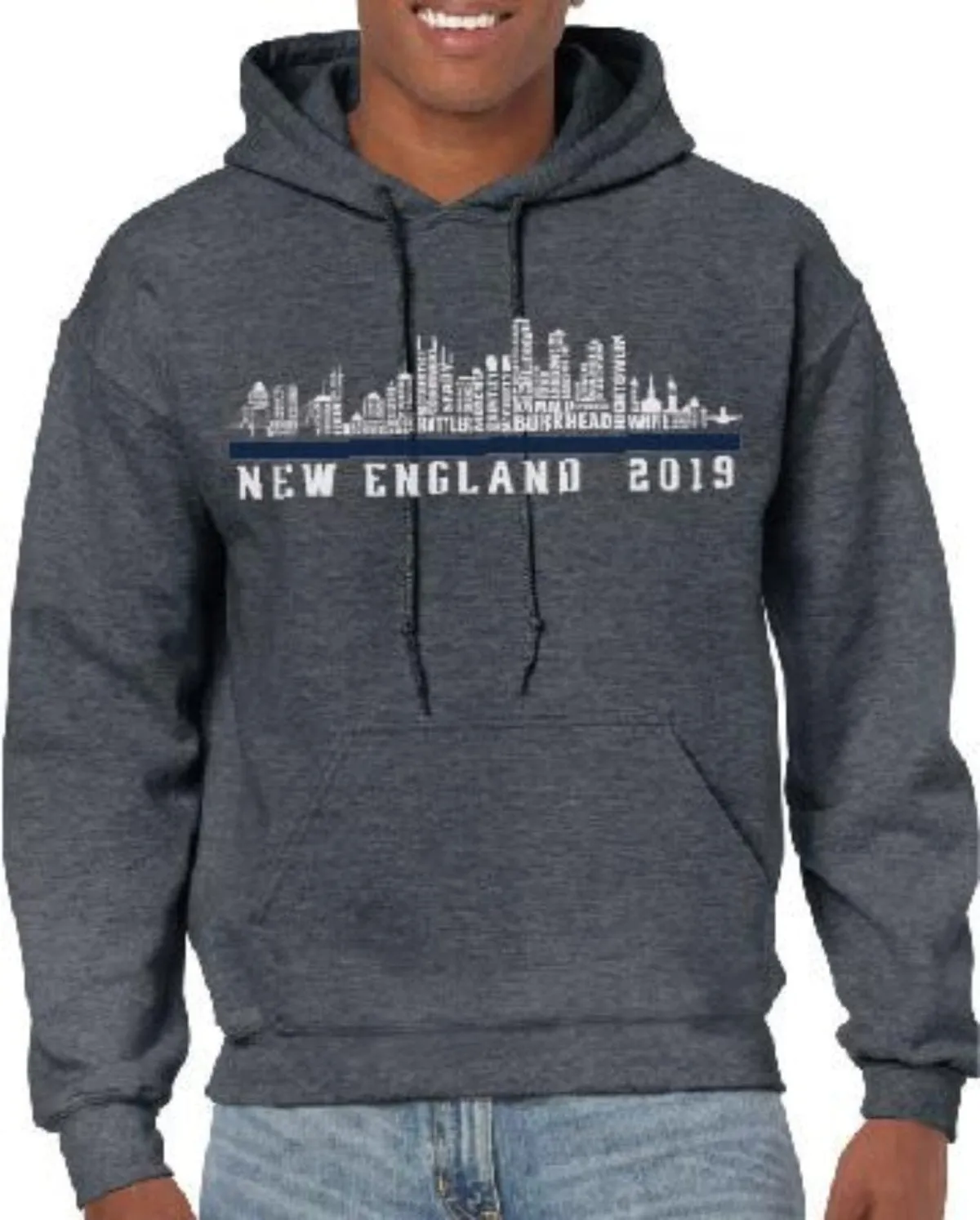 New England 2019 Roster City Gildan Unisex Hoodies