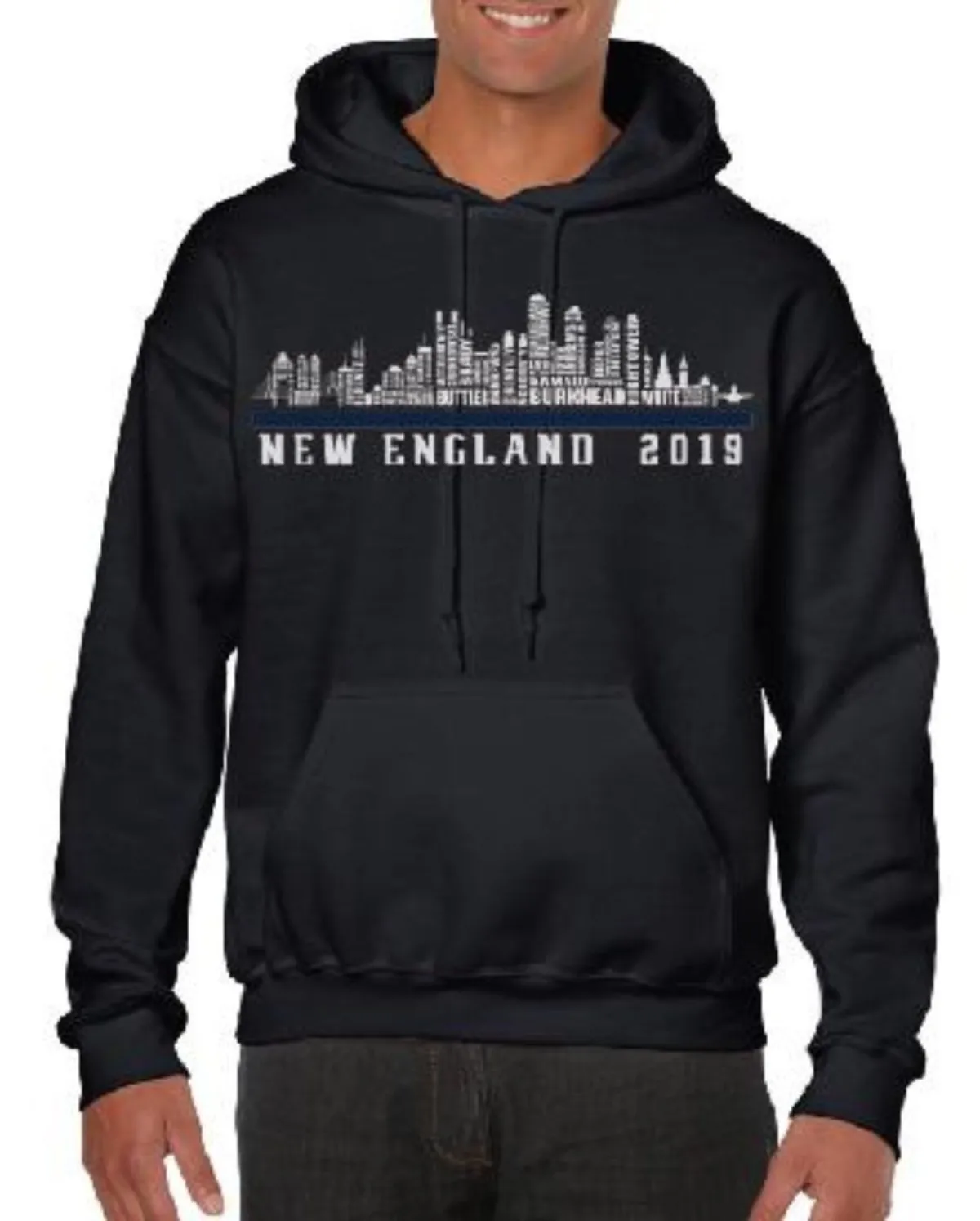 New England 2019 Roster City Gildan Unisex Hoodies