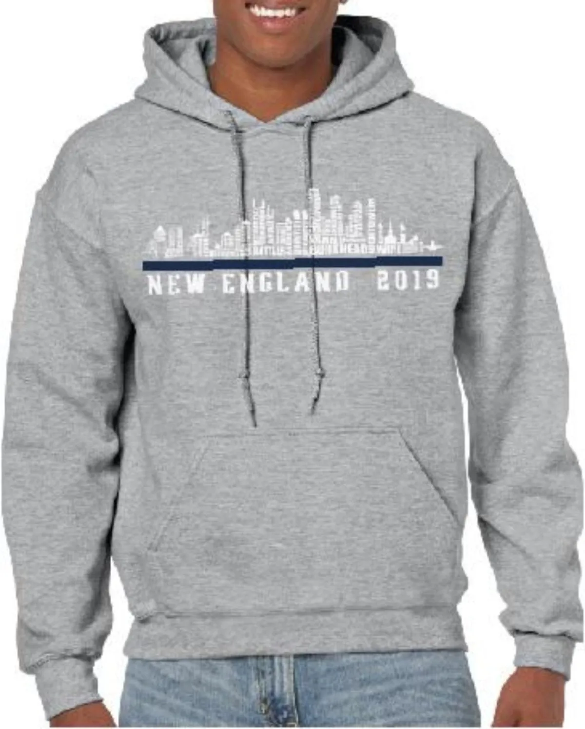 New England 2019 Roster City Gildan Unisex Hoodies
