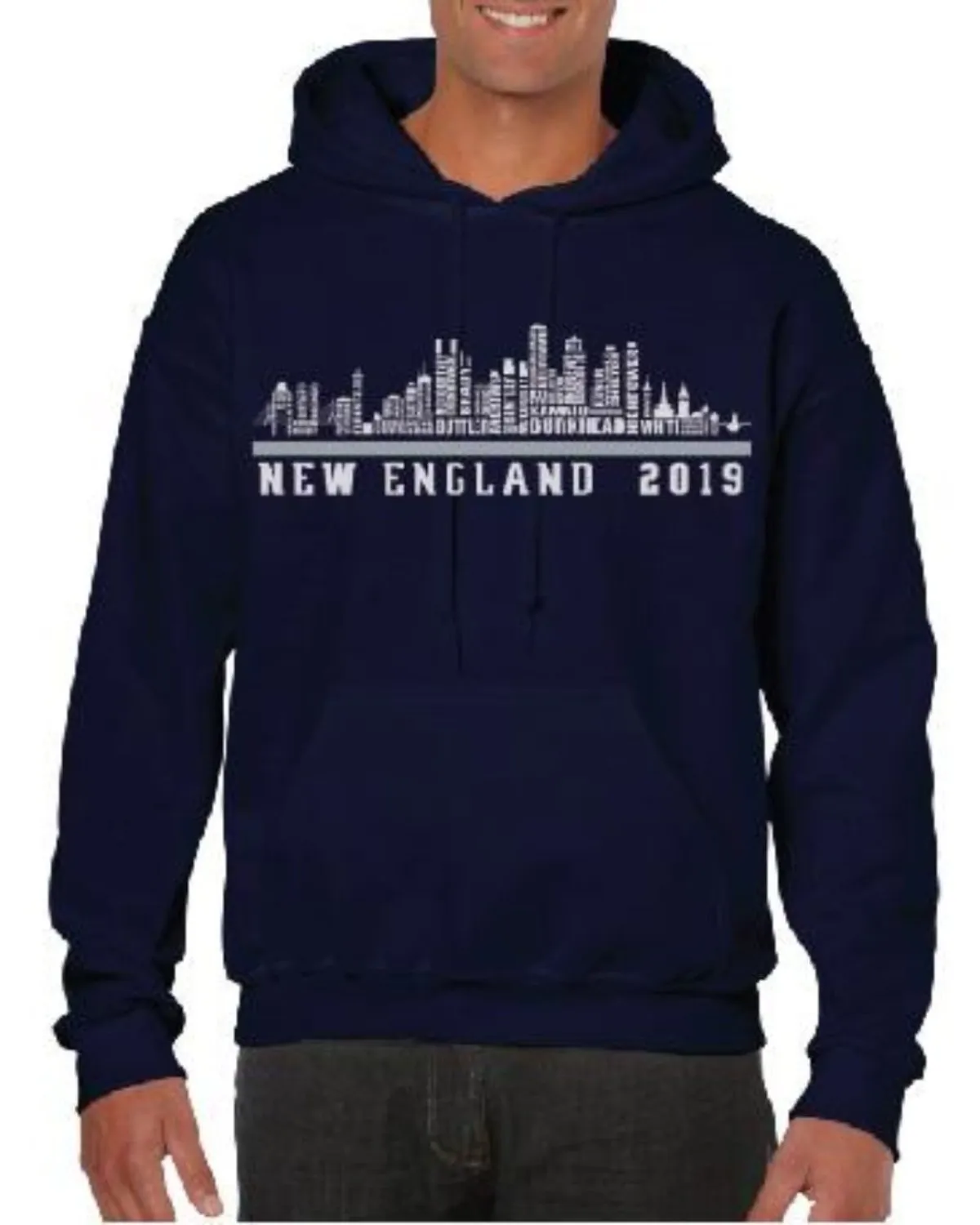 New England 2019 Roster City Gildan Unisex Hoodies