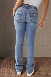 New Trendy Women's All-match High Waist Comfort Washed Slim Fit Denim Shorts