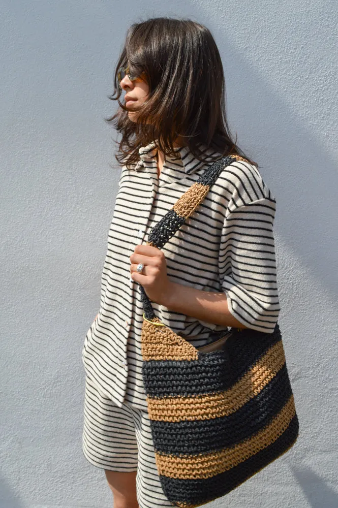 Numph Mosha Gray Morn Striped Shirt