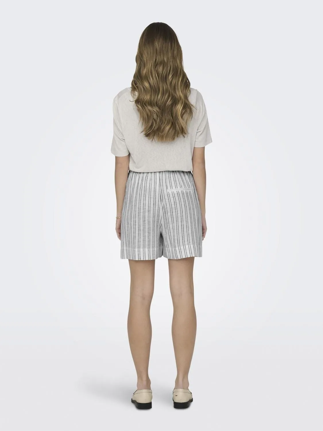 Only - Onltokyo Lin Blen Str Shorts - 4412090 Bright White