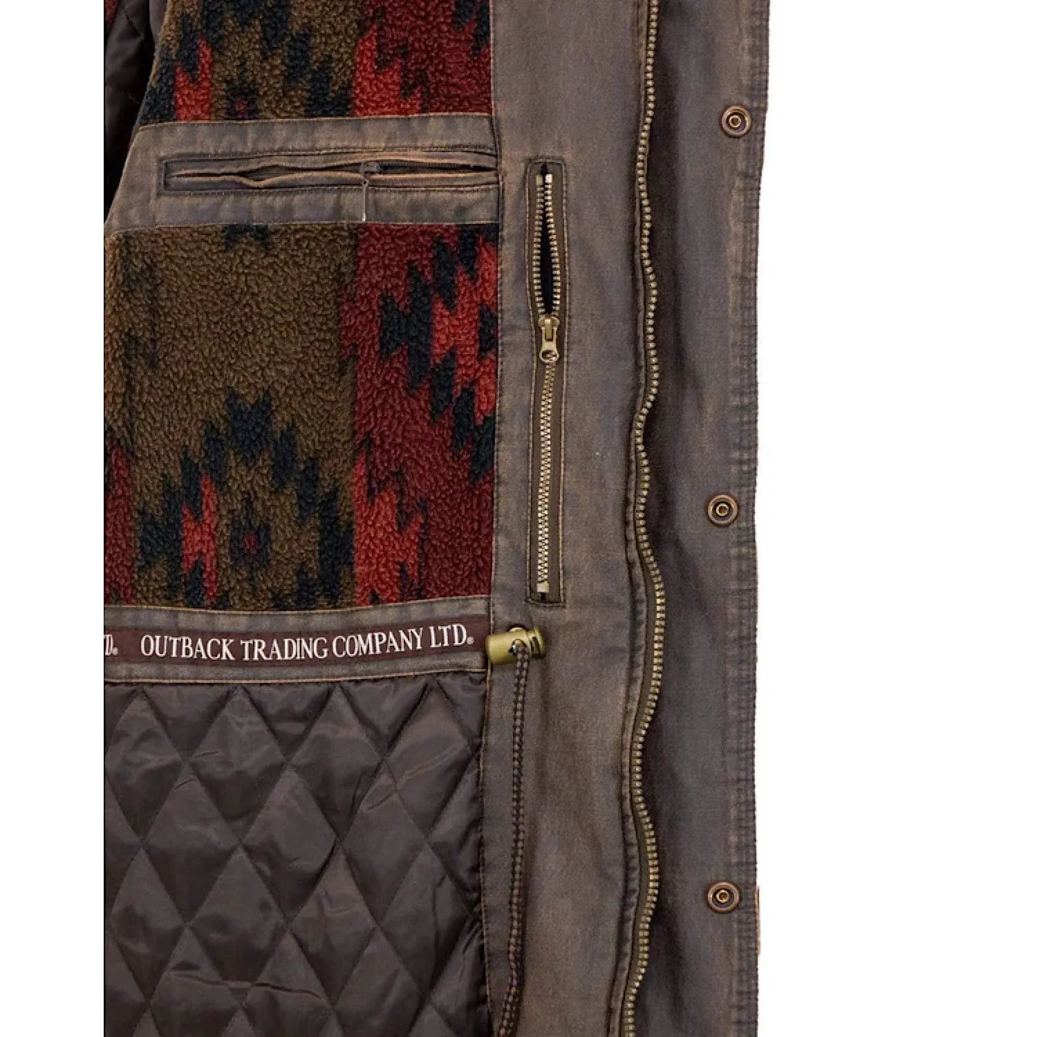 Outback Trading Mens Ranchers Jacket Brown